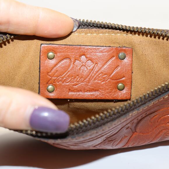 Patricia Nash Tooled Leather Wristlet Pouch - Picture 6 of 6